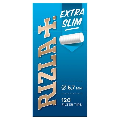 Rizla Extra Slim Filter Tips 120s pack shot