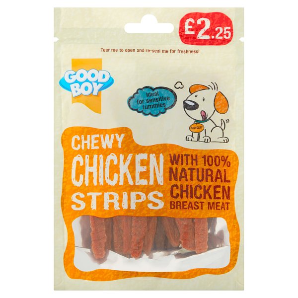 Good Boy Chicken Strips PM £2.25 70g pack shot