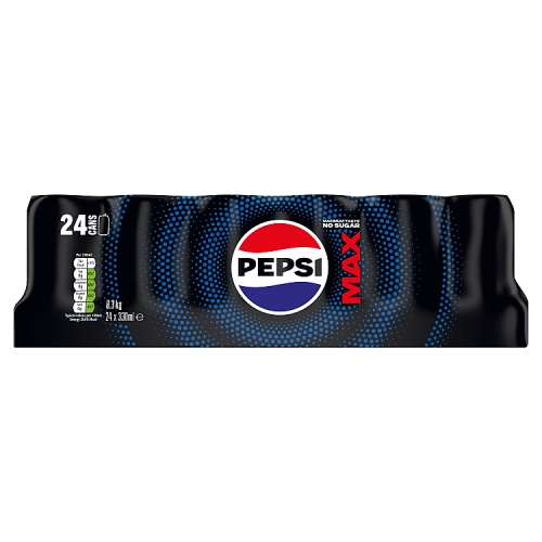 Pepsi Max 24pk (24 x 330ml) pack shot