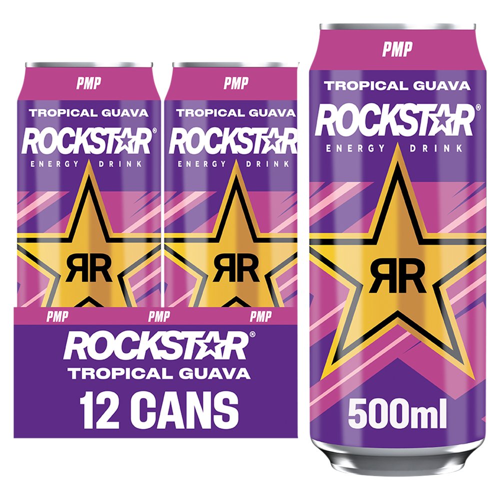 Rockstar Punched Trop Guava 500ml PMP pack shot