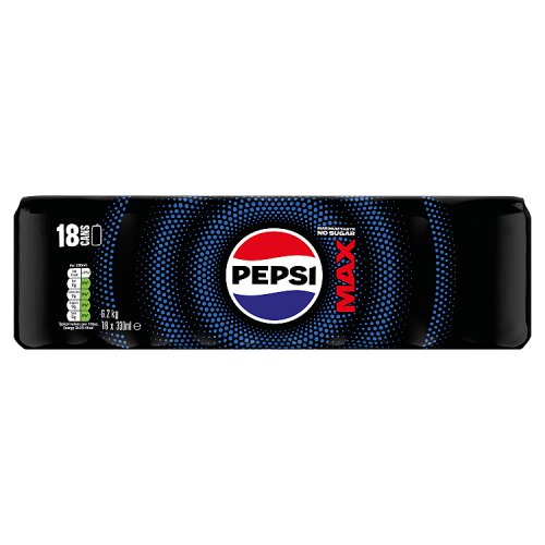 Pepsi Max 18pk (18 x 330ml) pack shot