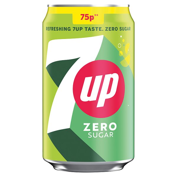 7Up Zero 330ml PMP pack shot