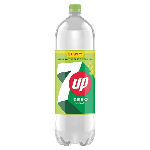 7Up Zero PM £1.99 2Ltr pack shot