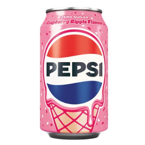 Pepsi Raspberry Ripple 330ml pack shot