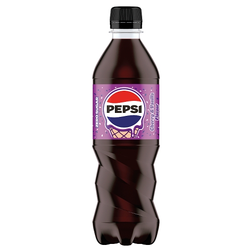 Pepsi Max Cherry Vanilla 500ml pack shot