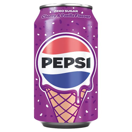 Pepsi Cherry Vanilla 330ml pack shot