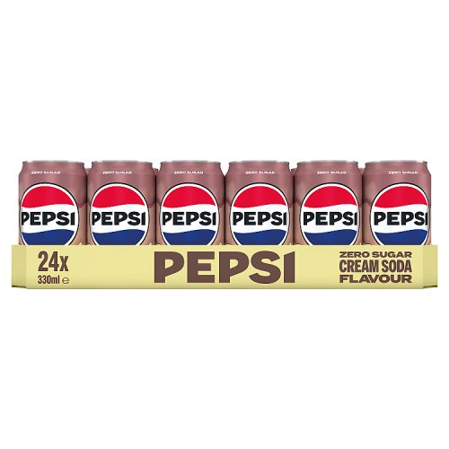 Pepsi Cream Soda 330ml pack shot