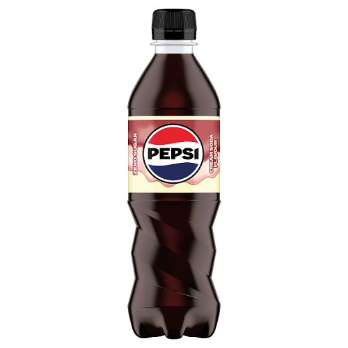 Pepsi Max Cream Soda 500ml pack shot
