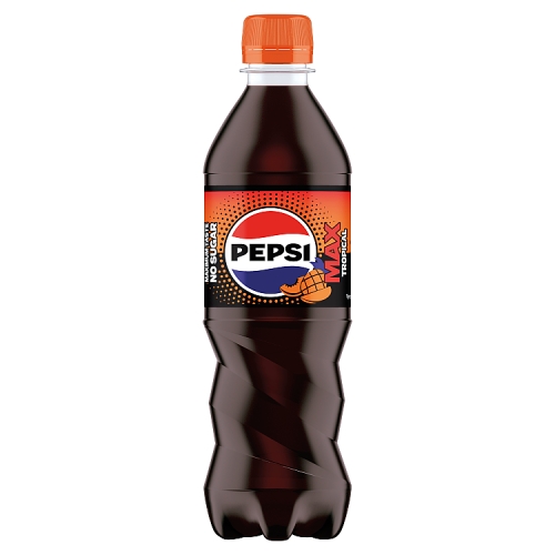 Pepsi Max Tropical PET 500ml pack shot