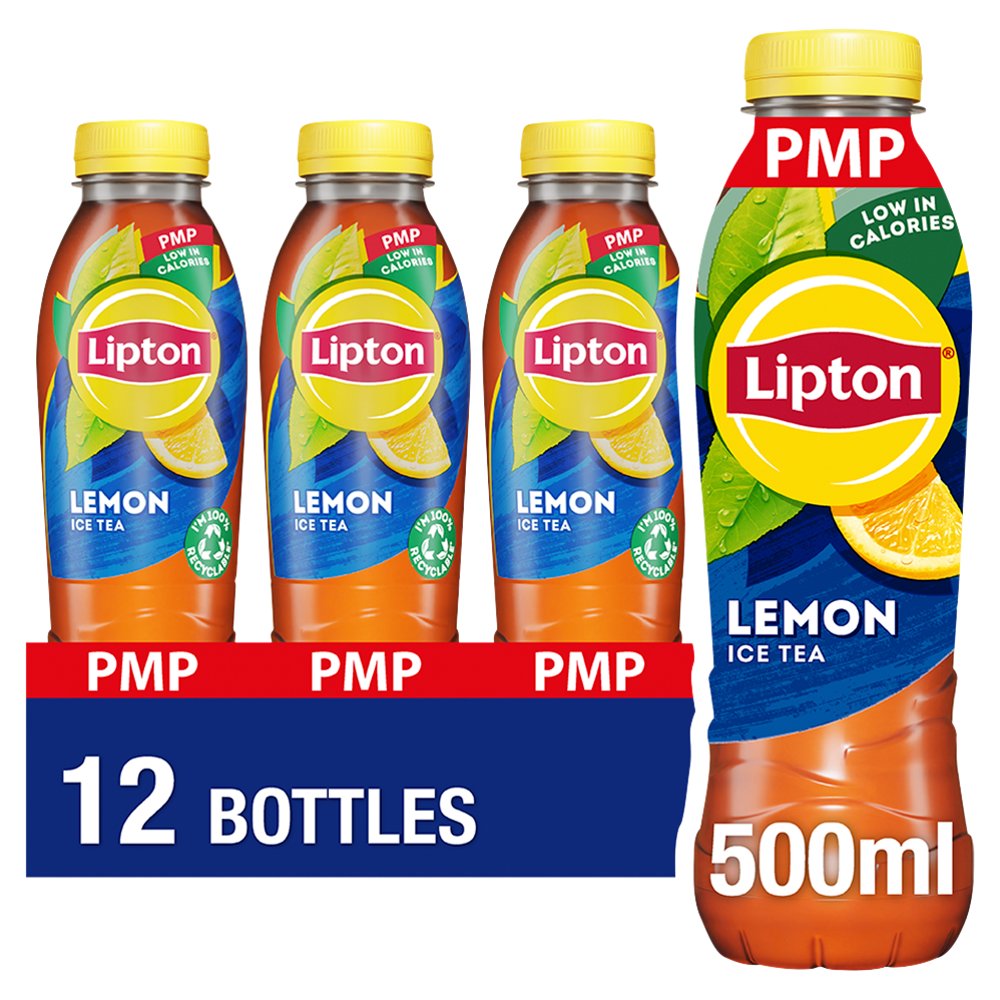 Lipton Ice Tea Lemon 500ml PMP pack shot