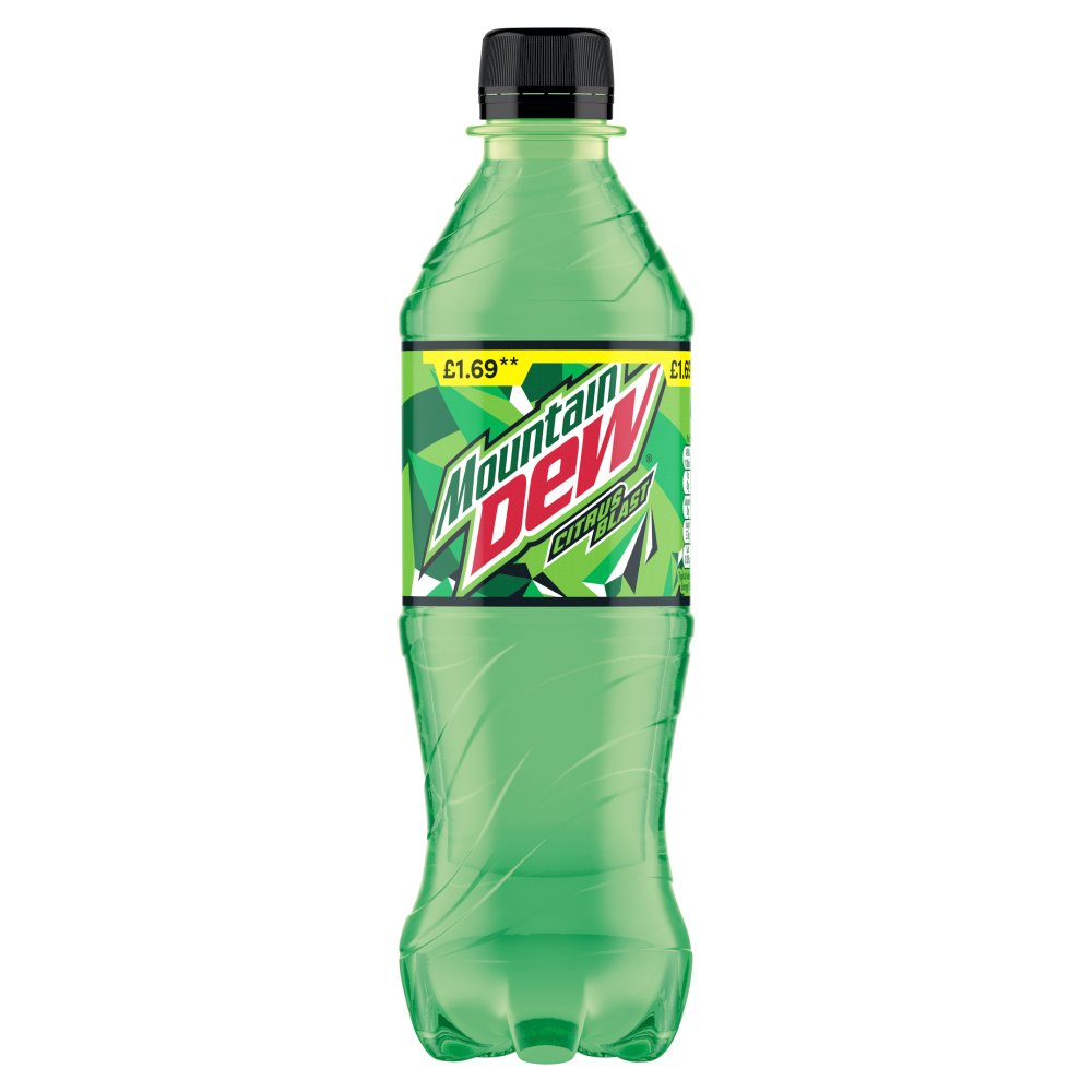 Mountain Dew Citrus 500ml PMP pack shot