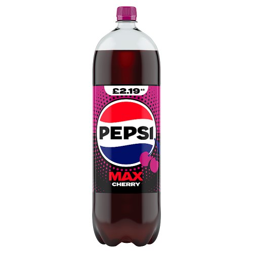 Pepsi Max Cherry PM £2.19 2Ltr pack shot