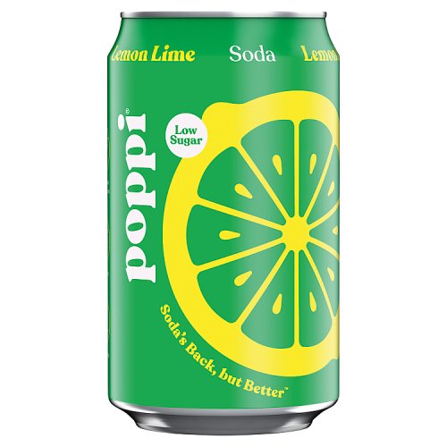 Poppi Lemon Lime 330ml pack shot