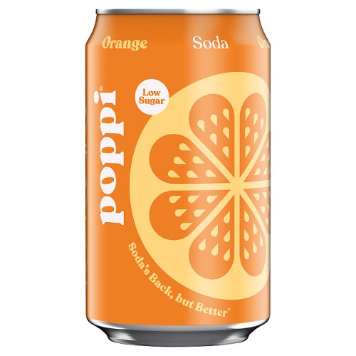 Poppi Orange 330ml pack shot