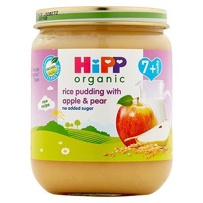 Hipp Organic Rice Pudding Apple & Pear 160g pack shot
