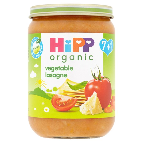 Hipp Organic Vegetable Lasagne 7m 190g pack shot