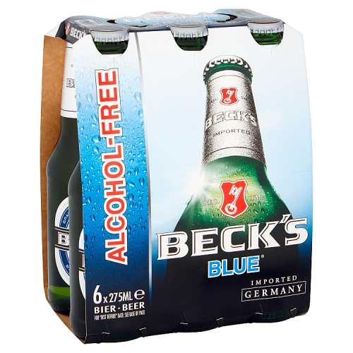 Becks Blue 0% Alcohol Free 6pk (6 x 275ml) pack shot
