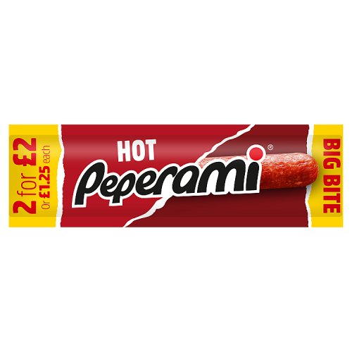 Peperami Hot PM £1.25 or 2 for 2.00 28g pack shot
