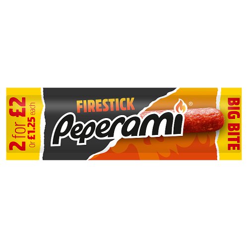 Peperami Firestick PM £1.25 or 2 for 2.00 28g pack shot