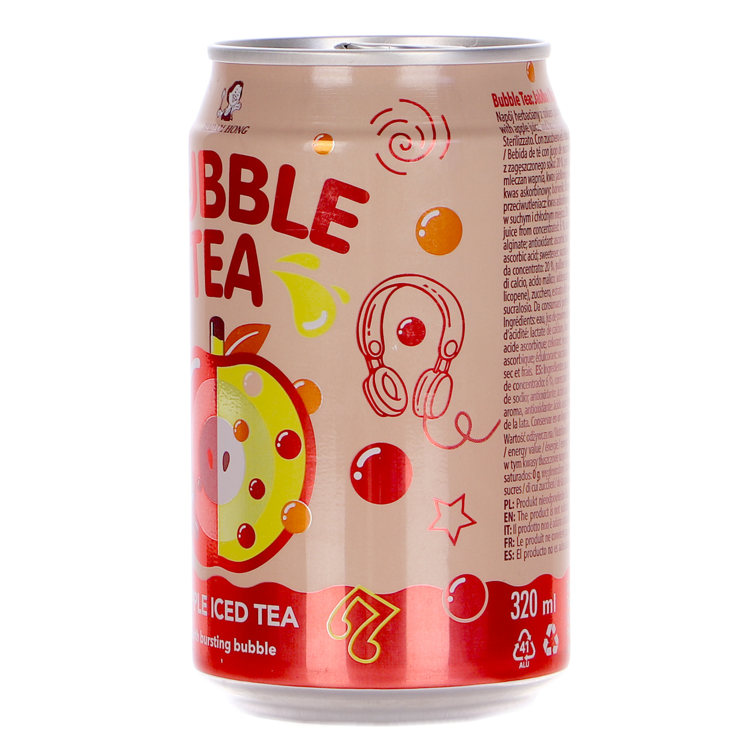 Popping Boba Apple Bubble Tea 320ml pack shot