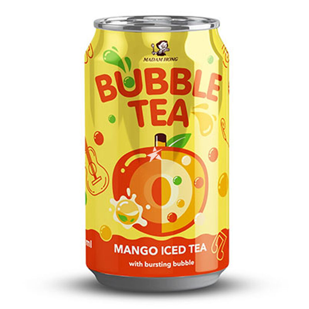 Popping Boba Mango Bubble Tea 320ml pack shot