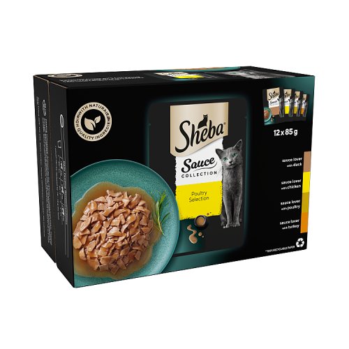 Sheba Sauce Collection Pouch Poultry in Gravy 12pk (12 x 85g) pack shot