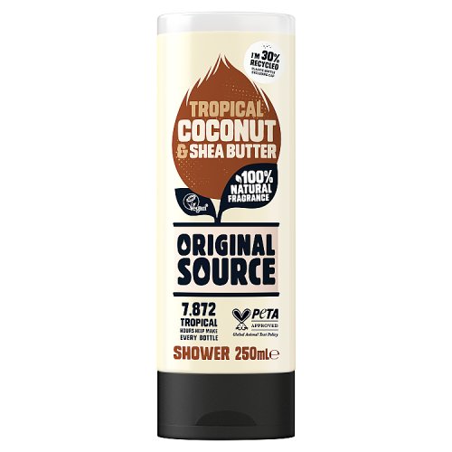 Original Source Bodywash Coconut & Shea Butter 250ml pack shot