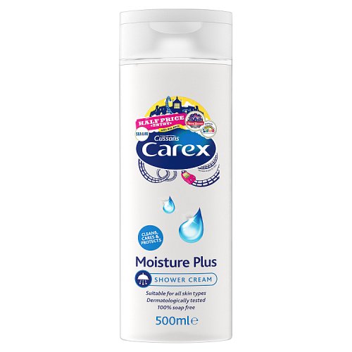 Carex Shower Gel Moisture Plus 500ml pack shot