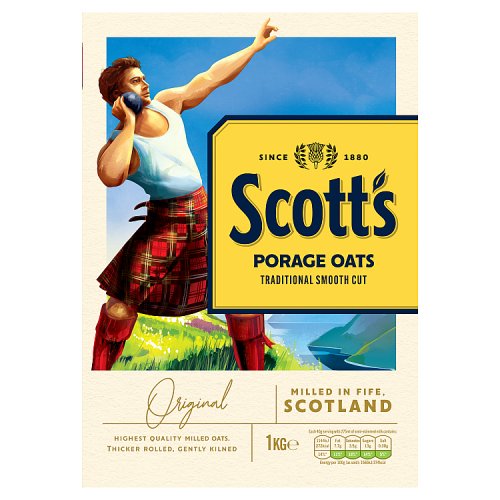 Scotts Porage Original Porridge Oats 1kg pack shot