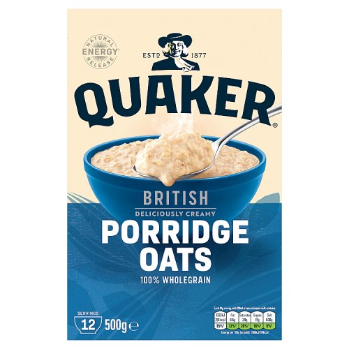 Quaker Rolled Porridge Oats 500g pack shot