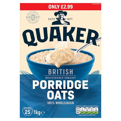 Quaker Oats PM £2.59 1kg pack shot
