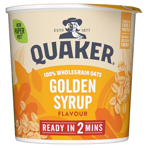 Quaker Oat So Simple Pots Golden Syrup 50g pack shot