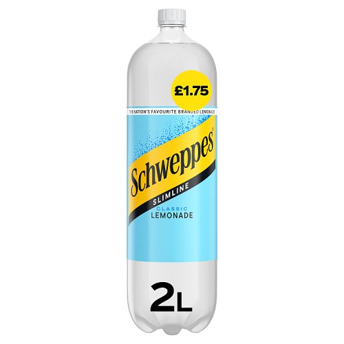 Schweppes Slimline Lemonade PM 1.75 2Ltr pack shot