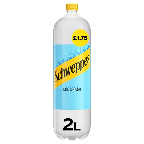 Schweppes Lemonade PM £1.75 2ltr pack shot