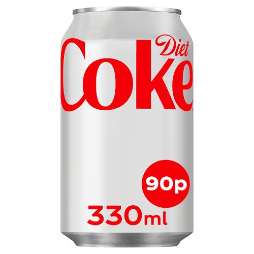 Diet Coke PM 90p 330ml pack shot
