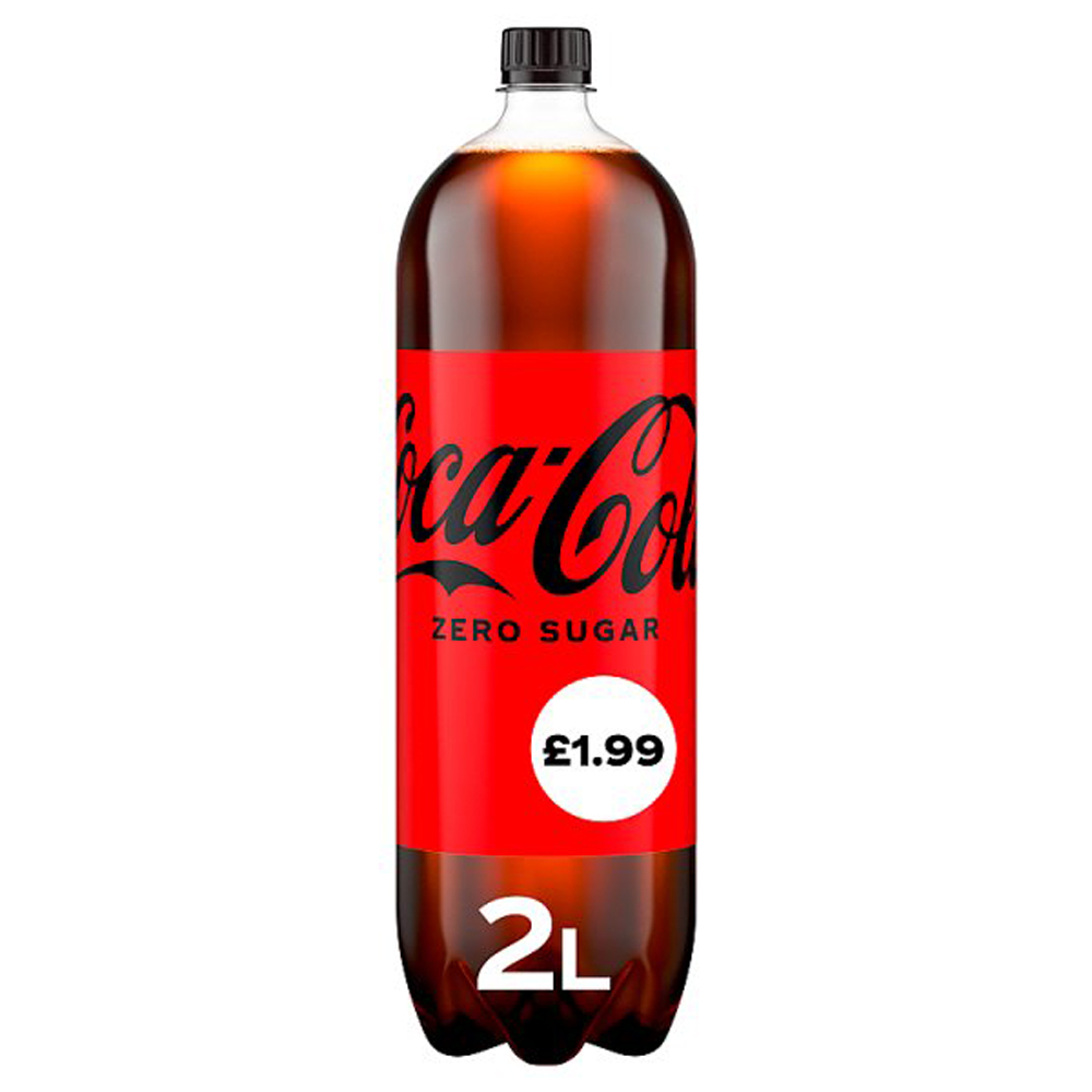 Coke Zero 2Ltr PMP pack shot