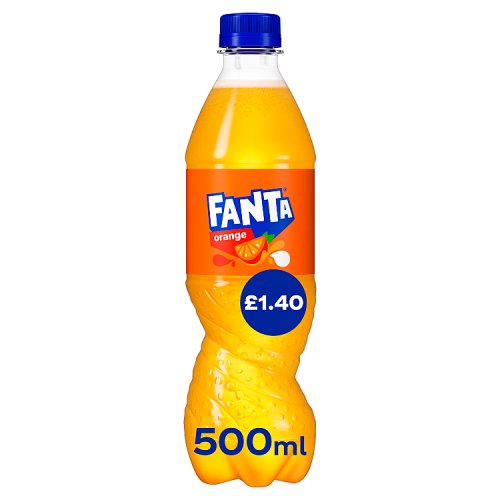 Fanta Orange PM £1.40 500ml pack shot