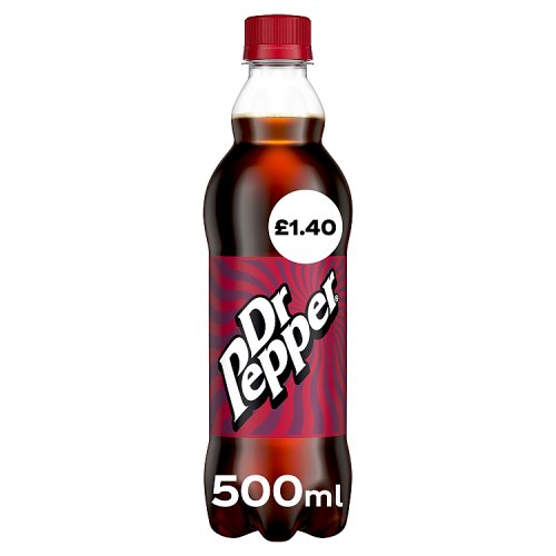 Dr Pepper PM £1.40 500ml pack shot