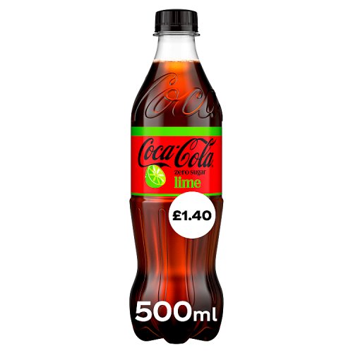 Coca Cola Zero Lime PM £1.40 500ml pack shot