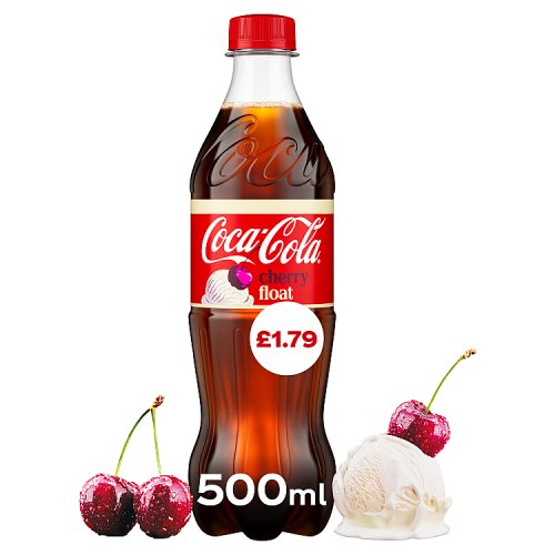 Coca Cola Cherry Float 500ml PMP pack shot