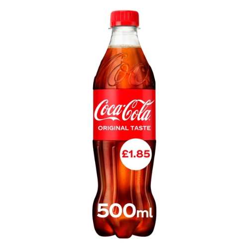 Coke Regular 500ml PMP pack shot