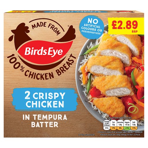 Birds Eye Crispy Chicken 170g PM £2.89 pack shot
