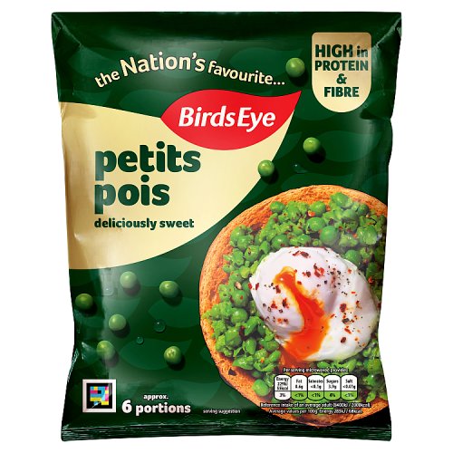 Birds Eye Petits Pois 545g PM £2.59 pack shot