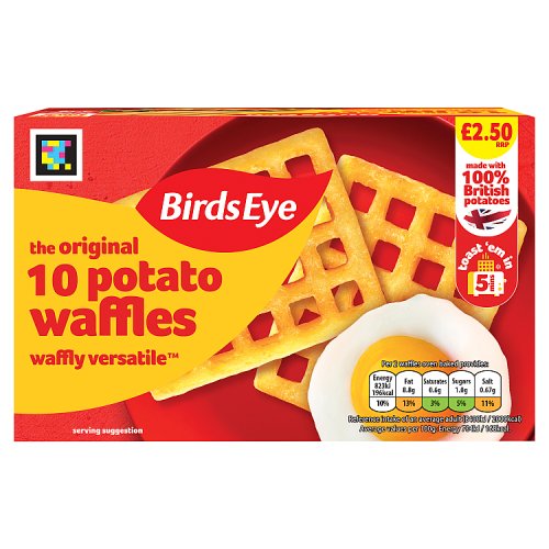 Birds Eye Potato Waffles 567g PM £2.50 pack shot