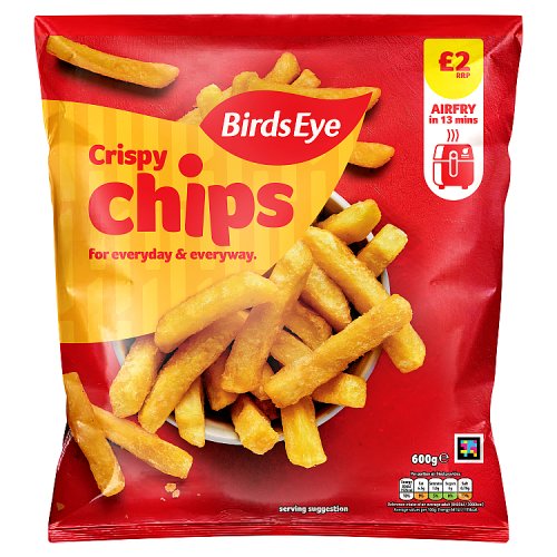 Birds Eye Crispy Chips PM £2 600g pack shot