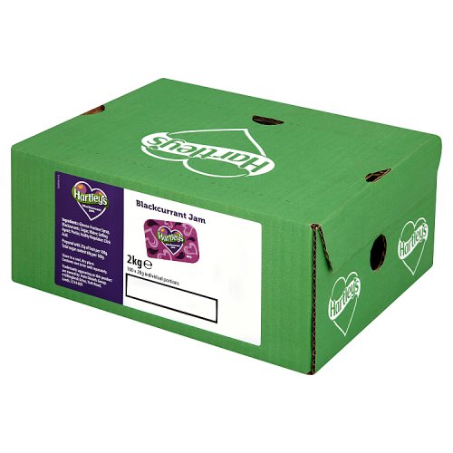 Hartleys Blackcurrant Jam (100 x 20g) pack shot
