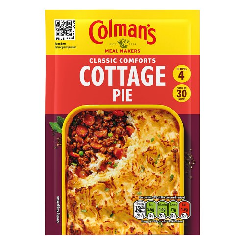 Colmans Cottage Dry Sauce Mix 45g pack shot