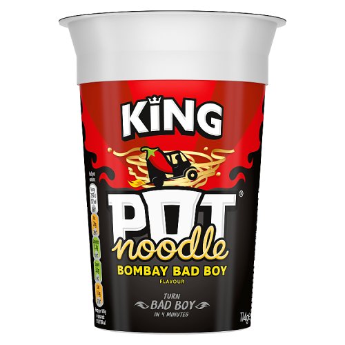 King Pot Noodle Bombay Bad Boy 111g pack shot