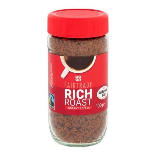 Co Op Fairtrade Rich Roast Granules 100g pack shot