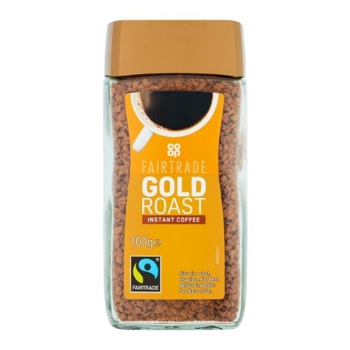 Co Op Fairtrade Gold Roast Freeze Dried Coffee 100g pack shot